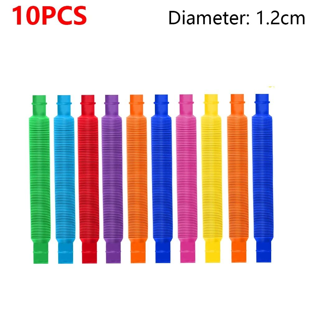 Colorful Telescopic Pop Tube Fidget Toy Set