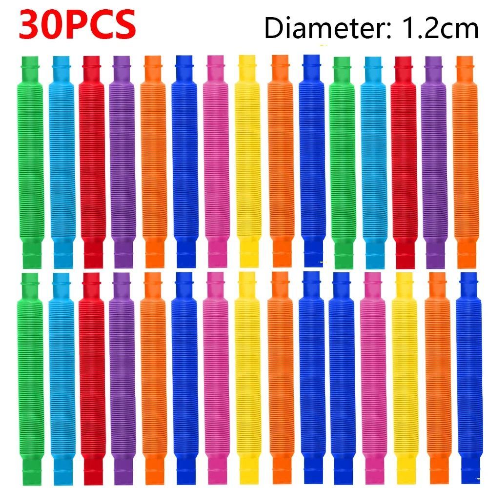 Colorful Telescopic Pop Tube Fidget Toy Set
