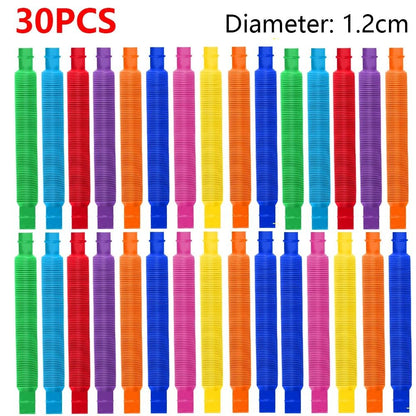 Colorful Telescopic Pop Tube Fidget Toy Set