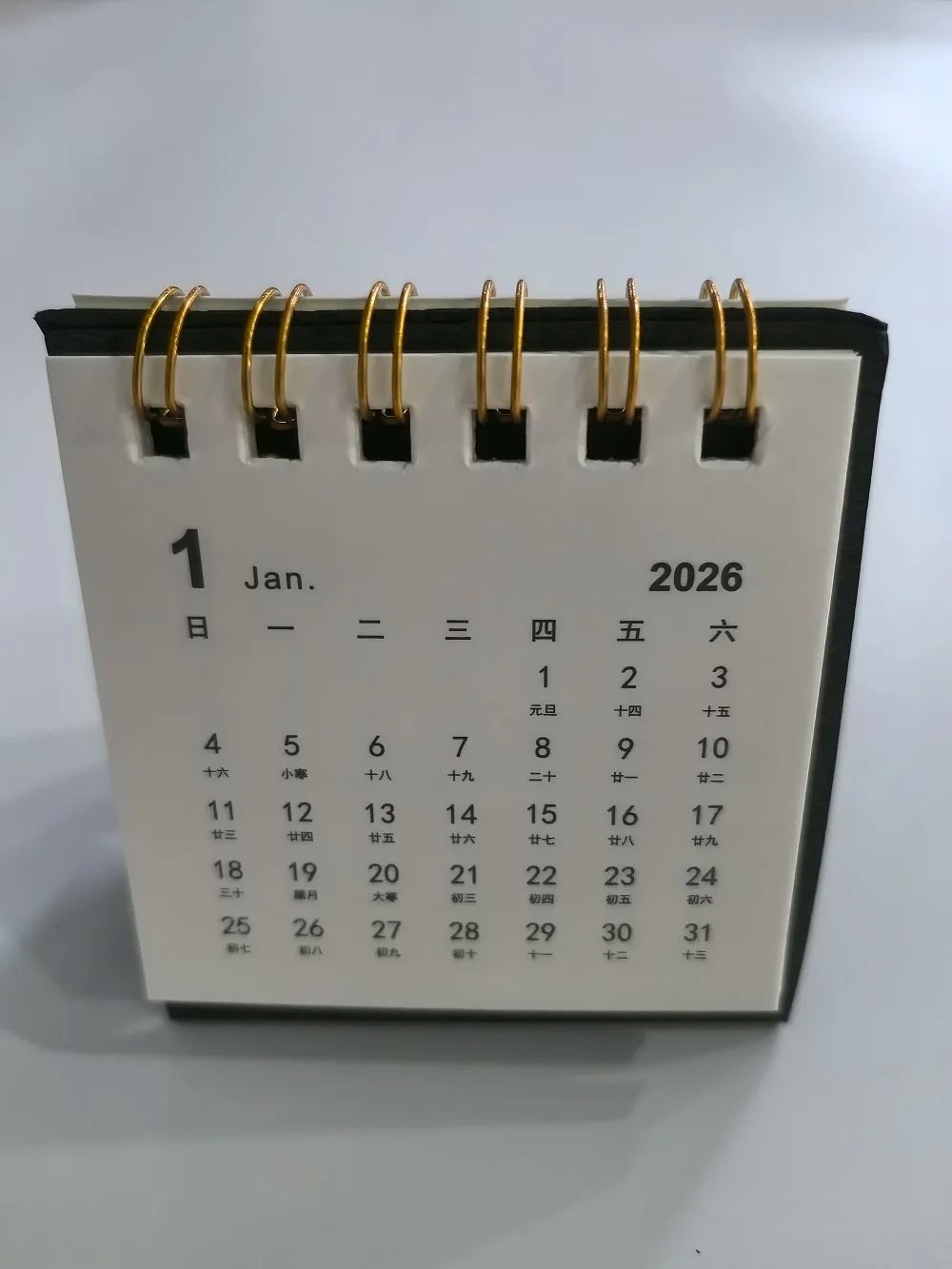 2026 Mini Simple Desk Calendar Creative Coil Desktop Planner