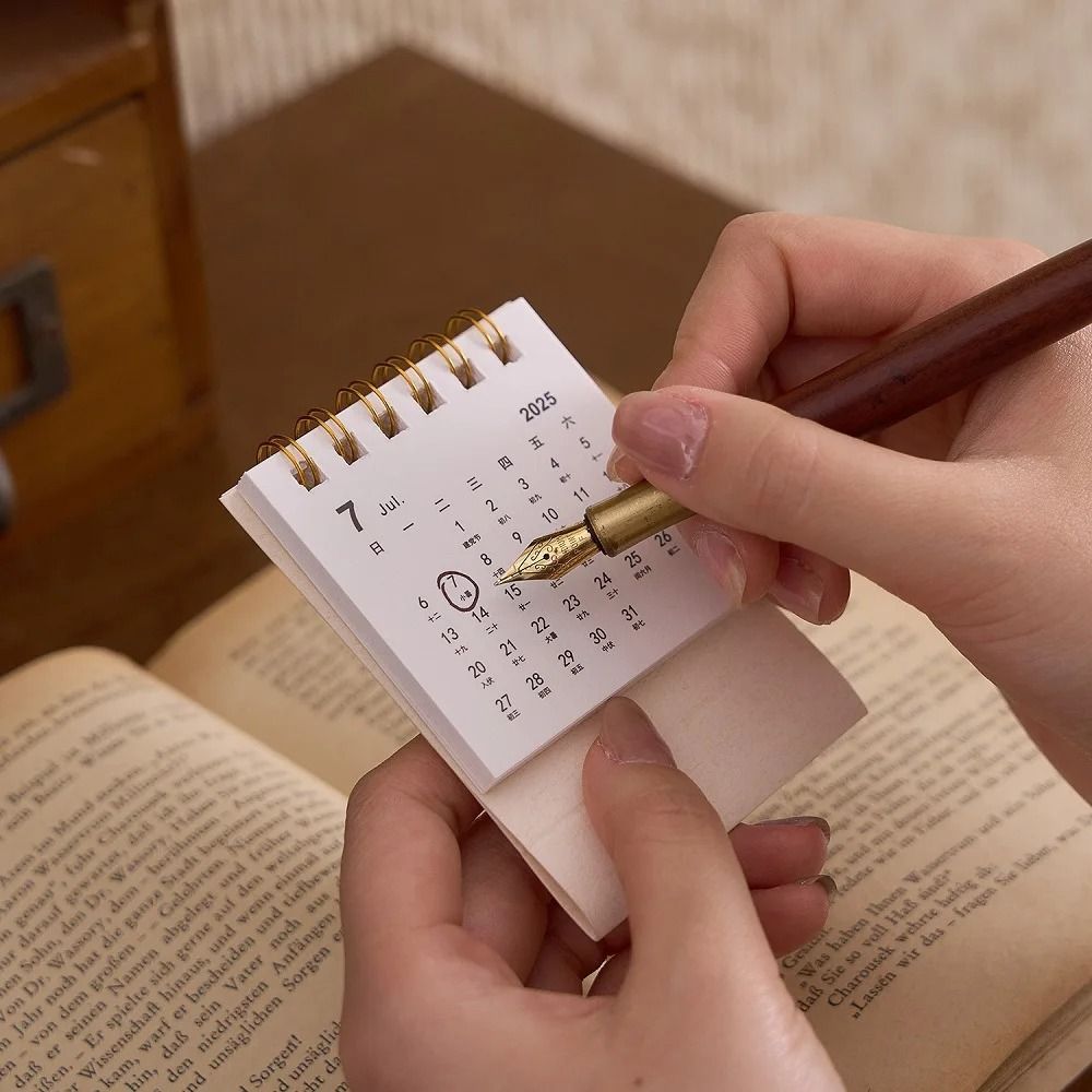 2026 Mini Simple Desk Calendar Creative Coil Desktop Planner