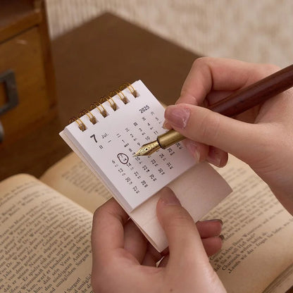 2026 Mini Simple Desk Calendar Creative Coil Desktop Planner
