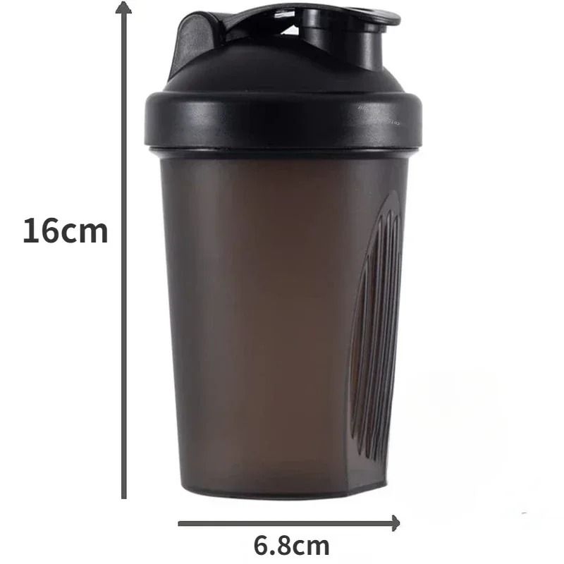 Protein Shaker Bottle With Stainless Steel Mixing Ball For Gym And Workout Use