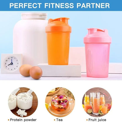 Protein Shaker Bottle With Stainless Steel Mixing Ball For Gym And Workout Use