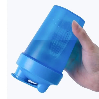 Protein Shaker Bottle With Stainless Steel Mixing Ball For Gym And Workout Use