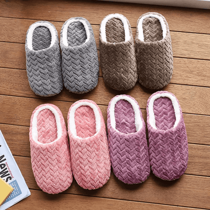 CozyCloud Unisex Fluffy Home Slippers Soft Lightweight Indoor Slides for Winter Comfort