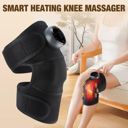 5-Gear Electric Heating Knee Massager With Vibration And Hot Compress