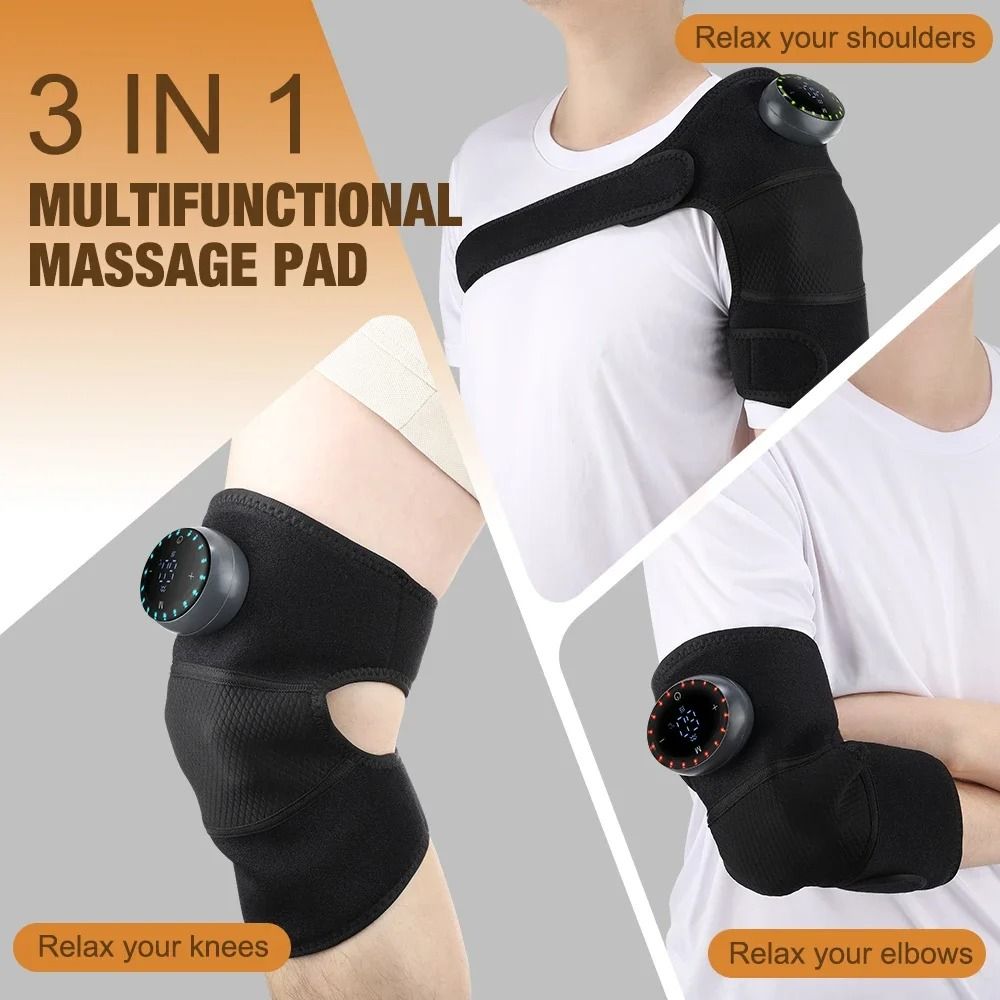 5-Gear Electric Heating Knee Massager With Vibration And Hot Compress