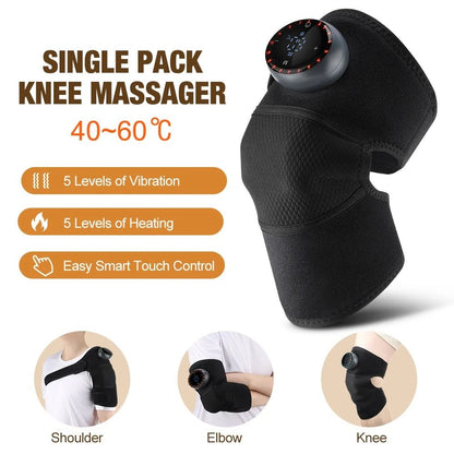 5-Gear Electric Heating Knee Massager With Vibration And Hot Compress