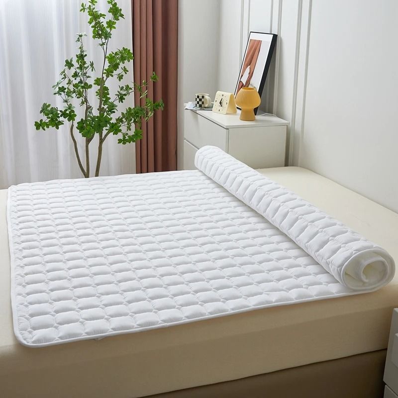 Waterproof Quilted Mattress Protector Cover For Single And Double Beds