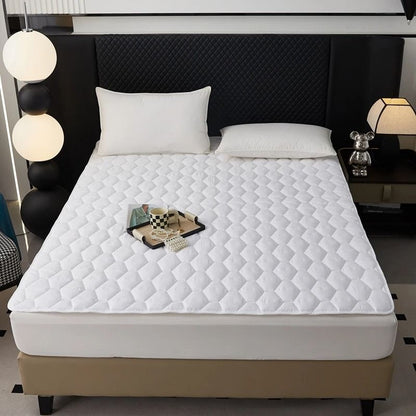 Waterproof Quilted Mattress Protector Cover For Single And Double Beds