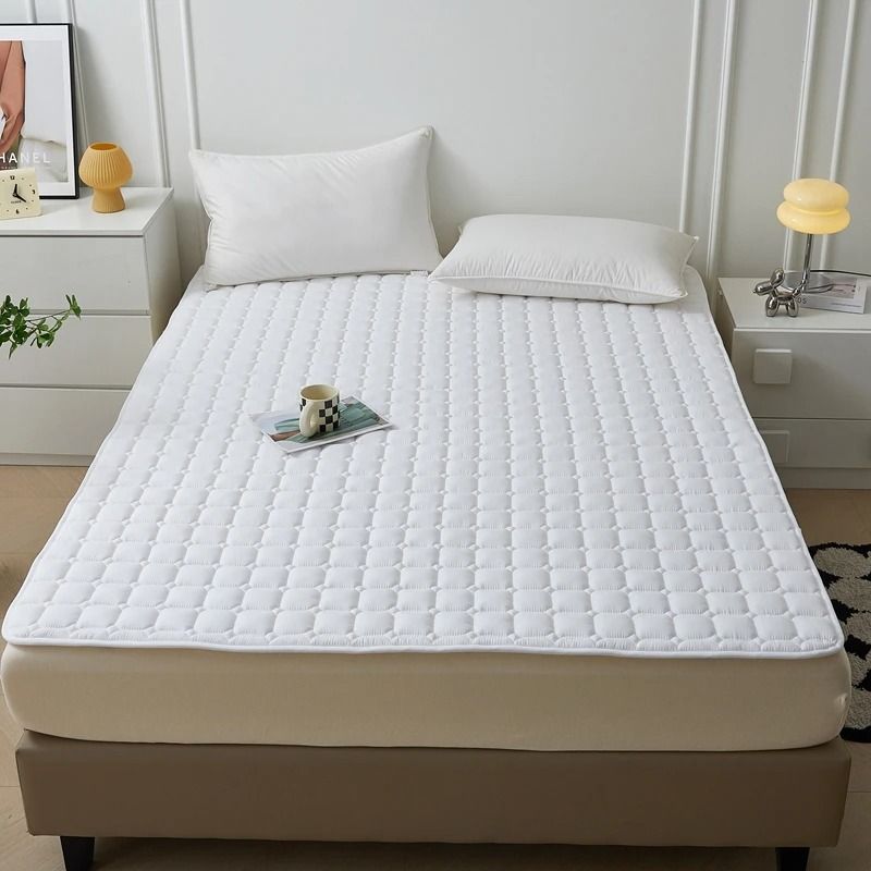 Waterproof Quilted Mattress Protector Cover For Single And Double Beds