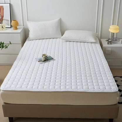 Waterproof Quilted Mattress Protector Cover For Single And Double Beds