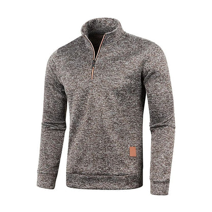 Men Half Zip Pullover Sweatshirt Thick Outdoor Turtleneck