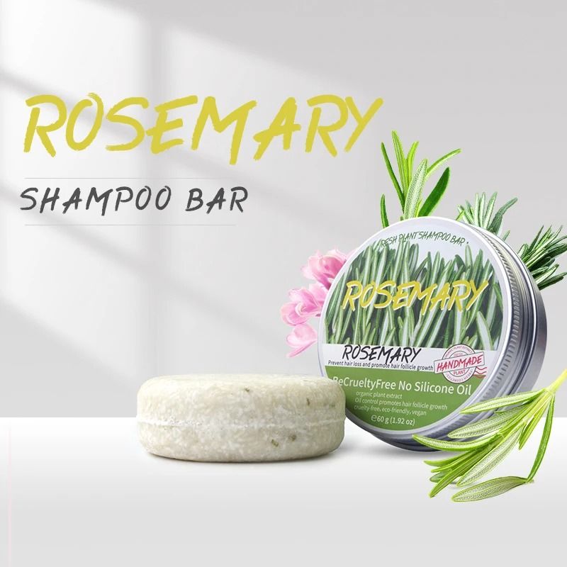 Rosemary Plant Shampoo Soap Silicone Free Scalp Cleanser Bar