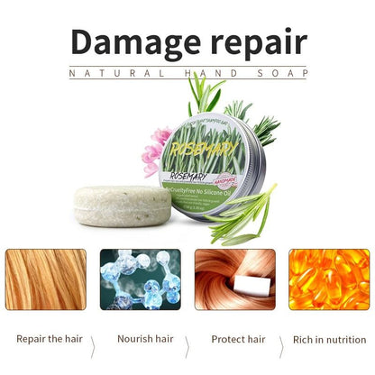 Rosemary Plant Shampoo Soap Silicone Free Scalp Cleanser Bar