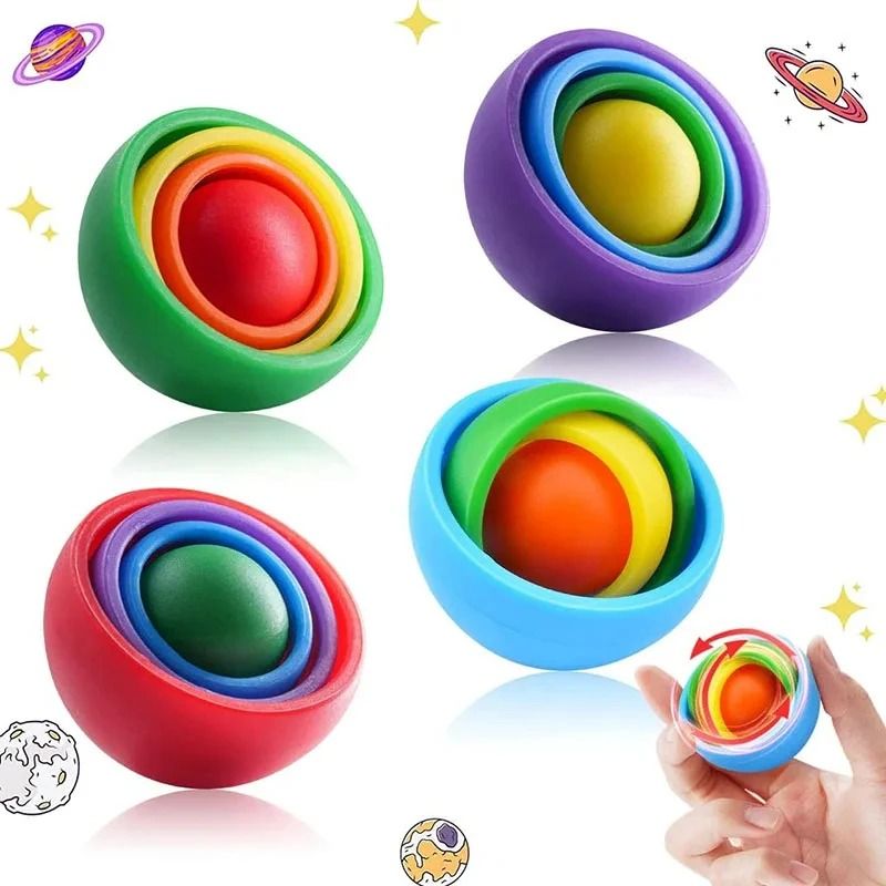 3D Rotation Ball Fidget Gyro Sensory Toy for Stress Relief