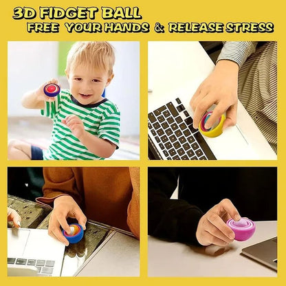 3D Rotation Ball Fidget Gyro Sensory Toy for Stress Relief