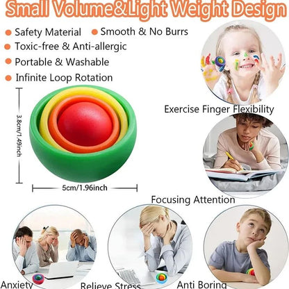 3D Rotation Ball Fidget Gyro Sensory Toy for Stress Relief