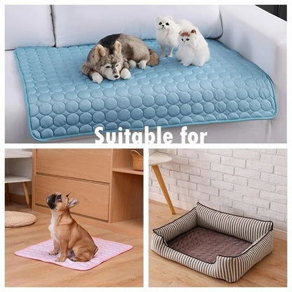 Dog Cooling Mat Summer Pet Cooling Bed for Small and Large Dogs