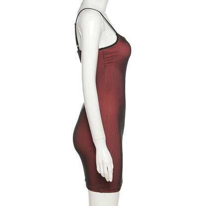 Mesh Double Layer Sexy Dress Women, Sleeveless Skinny Bodycon Party, Bandage Elastic Split Clubwear Trend