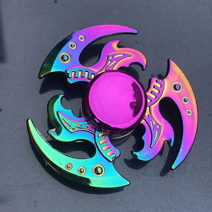 Metal Rainbow Gradient Fidget Spinner with Silent Bearing
