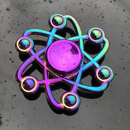 Metal Rainbow Gradient Fidget Spinner with Silent Bearing