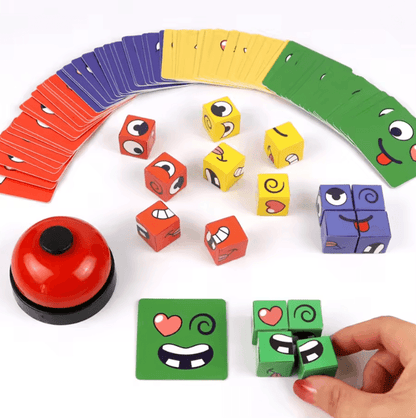 Montessori Learning Toy Kids Expression Puzzle Educational Building Blocks