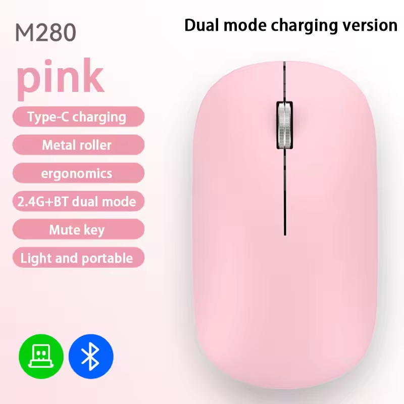 Wireless Silent Click Xiaomi Mouse, Type-C Charging, Office & Laptop Use