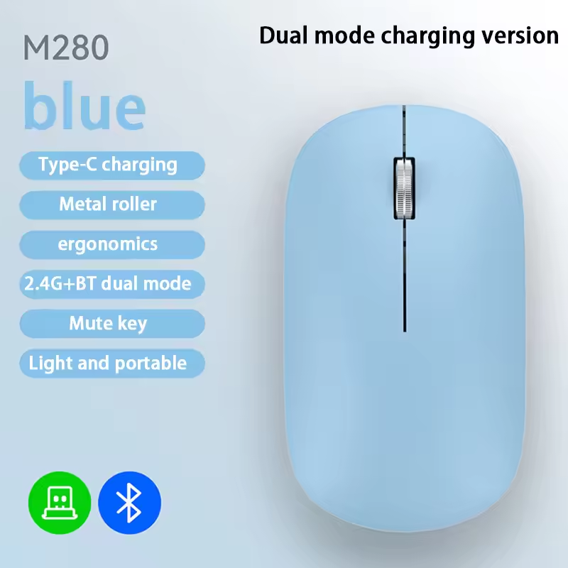 Wireless Silent Click Xiaomi Mouse, Type-C Charging, Office & Laptop Use