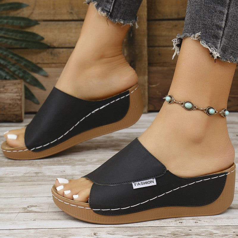 Stylish Summer Women Shoes Sandals, Non-Slip Wedge Slides, Party Slippers & Ladies Footwear for Casual or Dressy Outfit