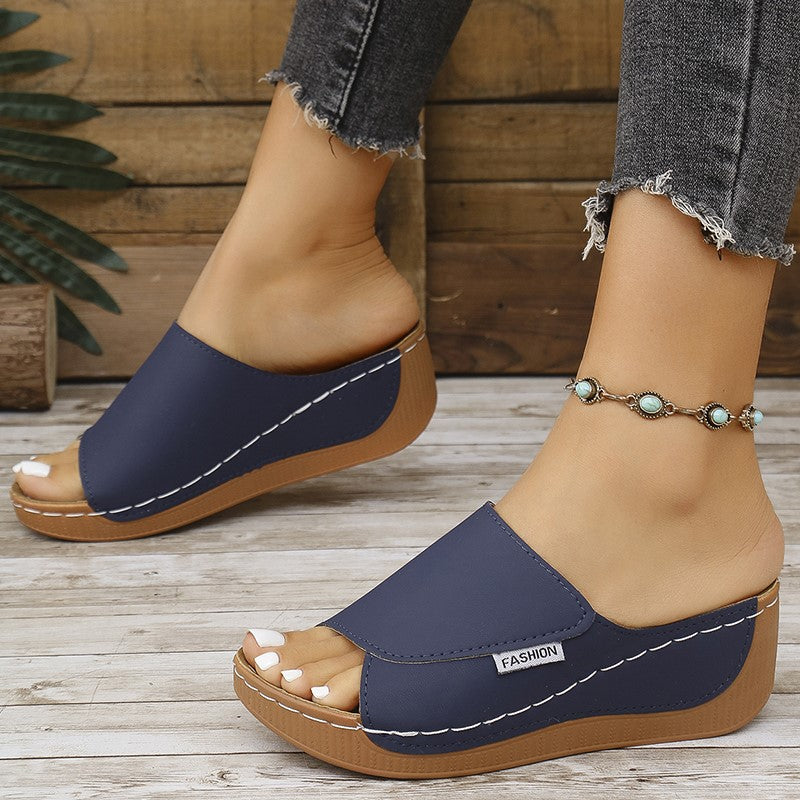 Stylish Summer Women Shoes Sandals, Non-Slip Wedge Slides, Party Slippers & Ladies Footwear for Casual or Dressy Outfit