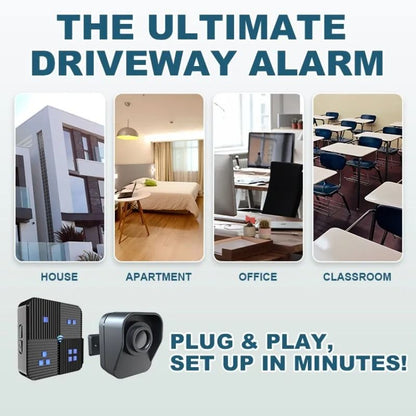 Driveway Alarm Long Range Wireless Motion Sensor System for Outdoor and Indoor Security