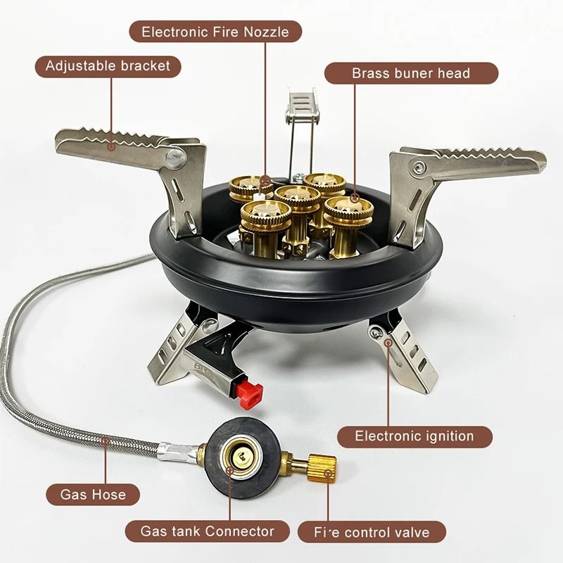 Portable Camping Gas Stove with High Pressure Burner