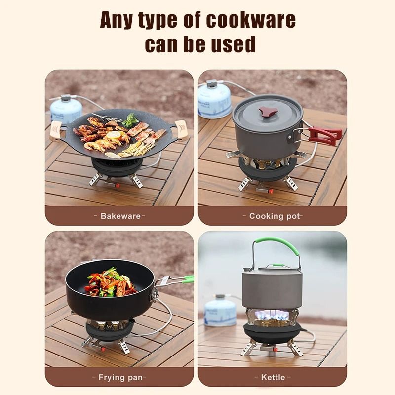 Portable Camping Gas Stove with High Pressure Burner