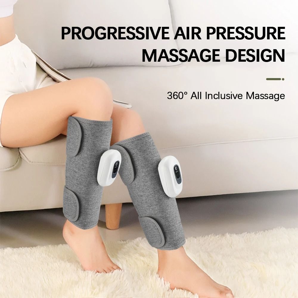 Electric 360 Degree Air Pressure Calf Massager Wireless Leg Compression with 3 Modes