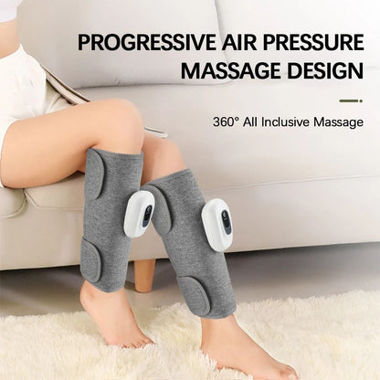 Electric 360 Degree Air Pressure Calf Massager Wireless Leg Compression with 3 Modes