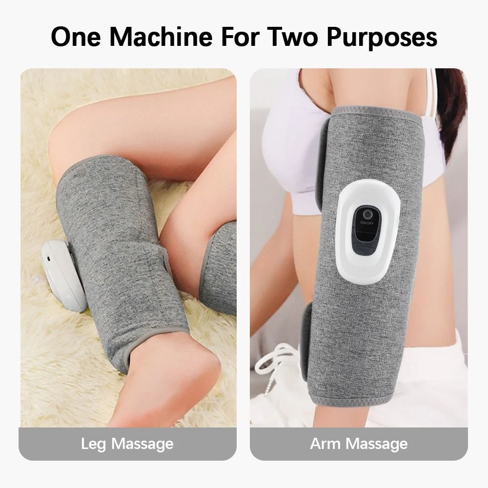 Electric 360 Degree Air Pressure Calf Massager Wireless Leg Compression with 3 Modes
