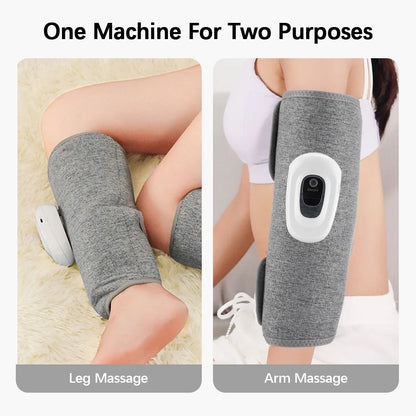 Electric 360 Degree Air Pressure Calf Massager Wireless Leg Compression with 3 Modes