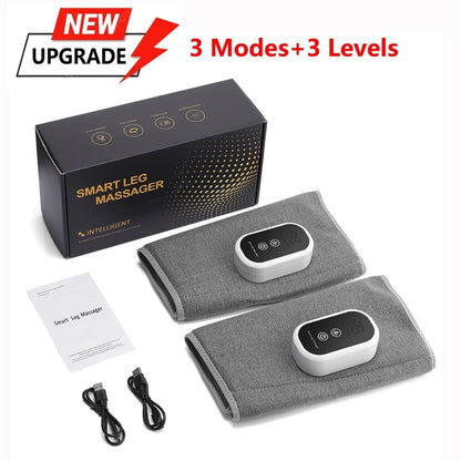 Electric 360 Degree Air Pressure Calf Massager Wireless Leg Compression with 3 Modes