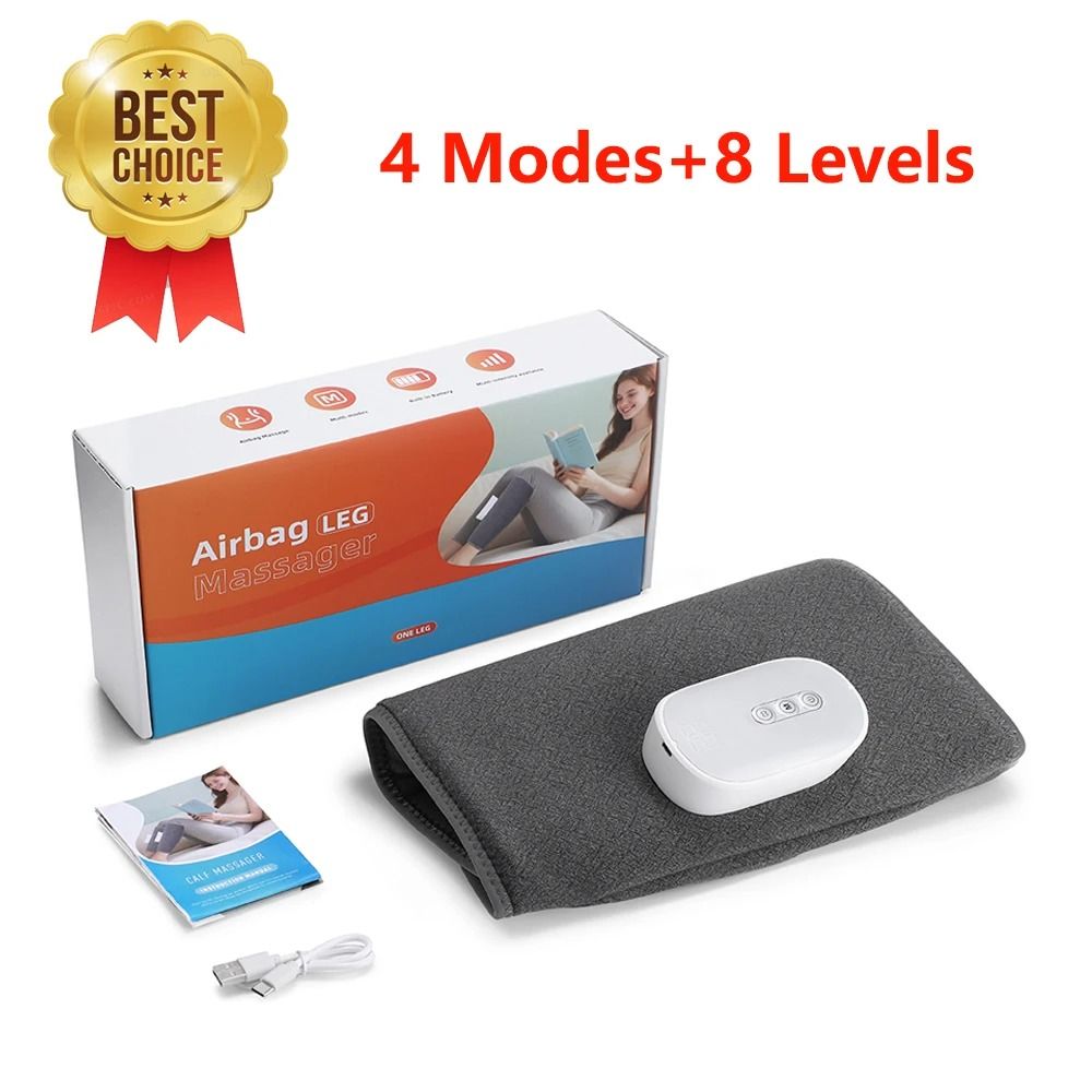 Electric 360 Degree Air Pressure Calf Massager Wireless Leg Compression with 3 Modes