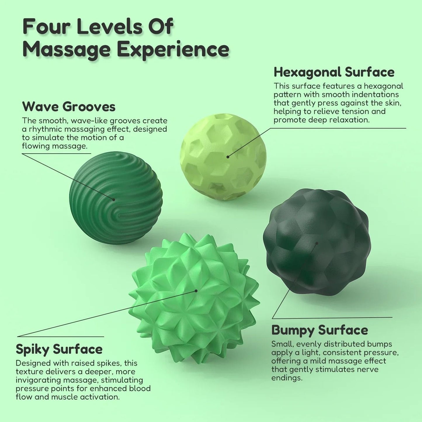 Silicone Magnetic Sensory Fidget Balls Set for Anxiety and Stress Relief