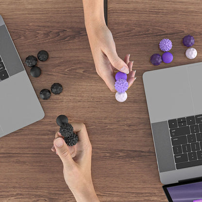 Silicone Magnetic Sensory Fidget Balls Set for Anxiety and Stress Relief