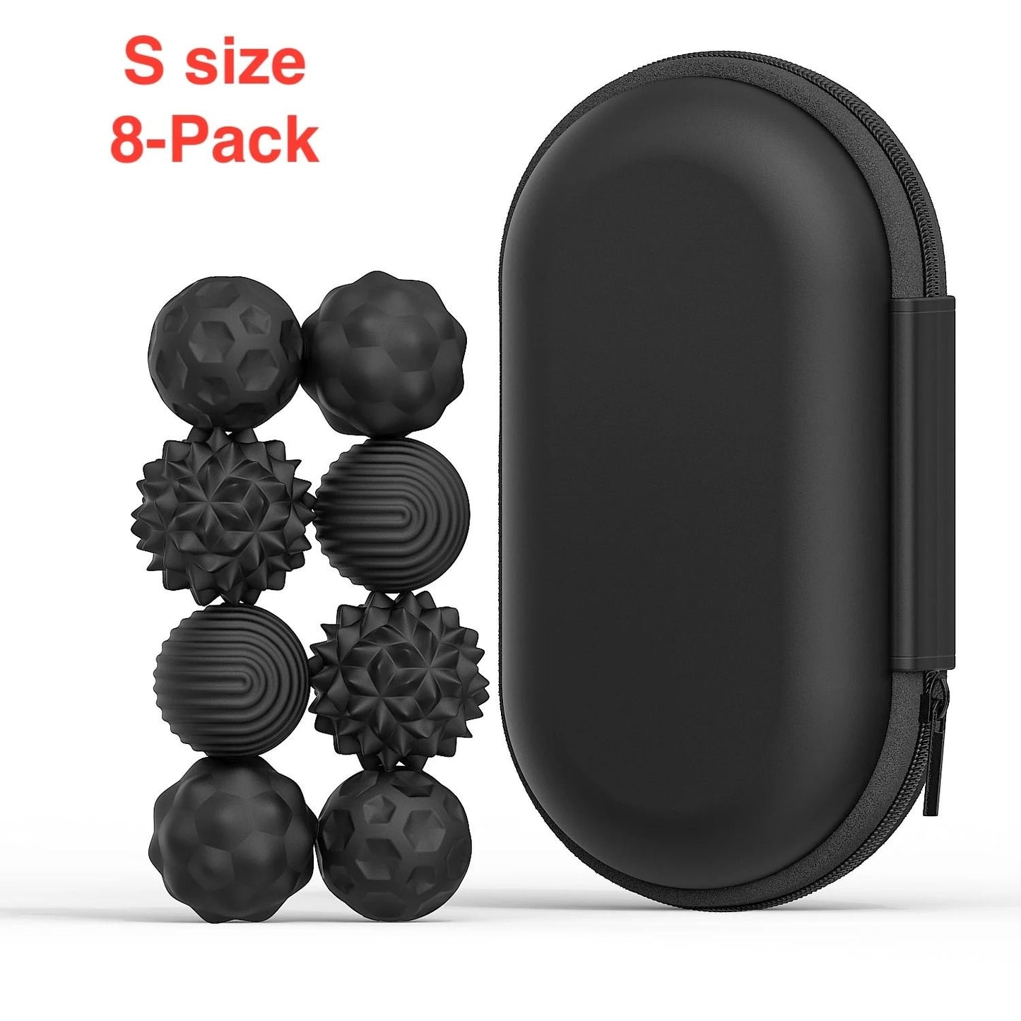 Silicone Magnetic Sensory Fidget Balls Set for Anxiety and Stress Relief