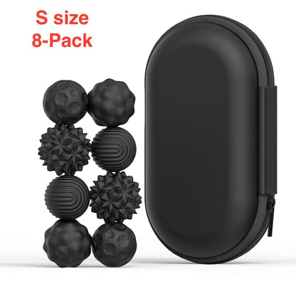 Silicone Magnetic Sensory Fidget Balls Set for Anxiety and Stress Relief