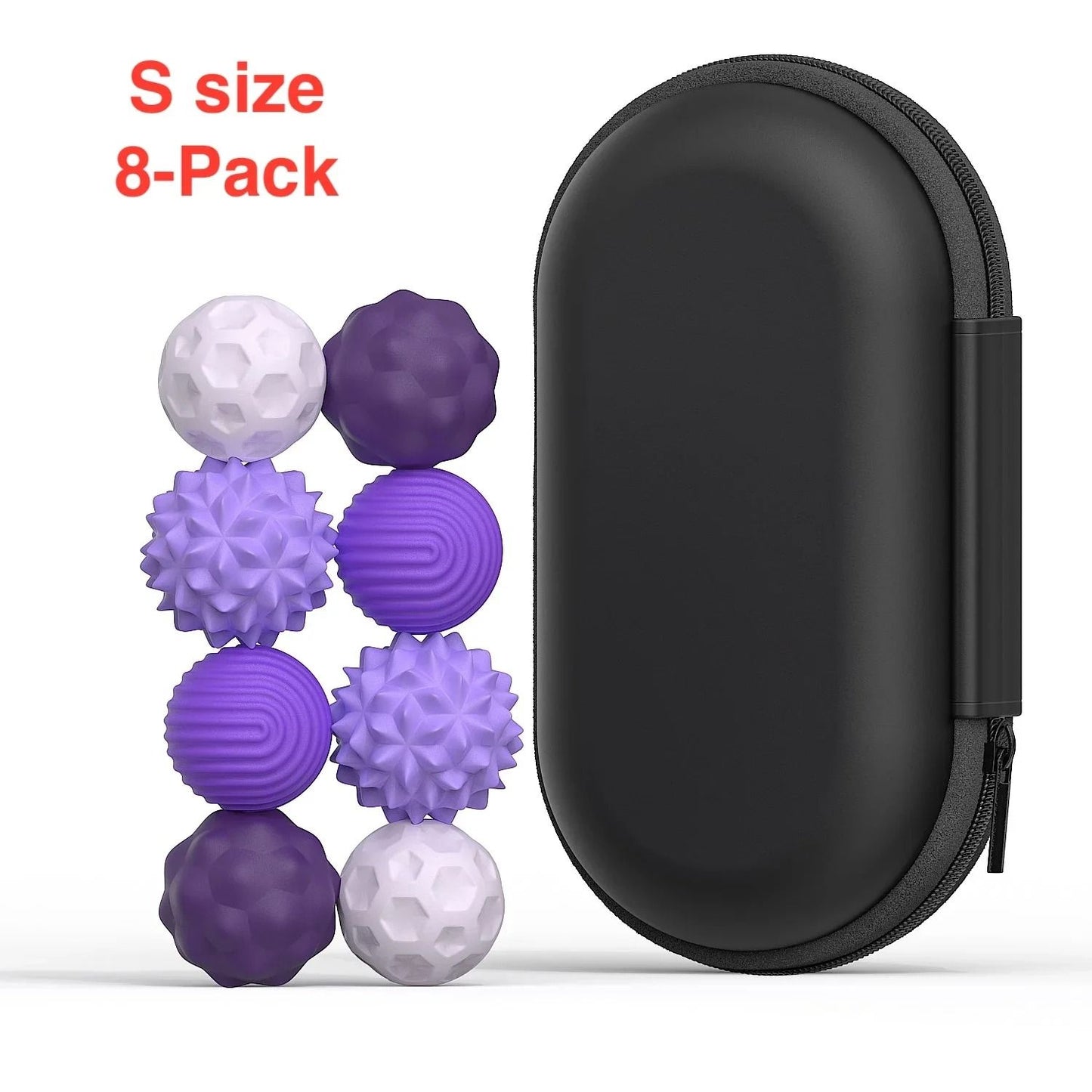 Silicone Magnetic Sensory Fidget Balls Set for Anxiety and Stress Relief