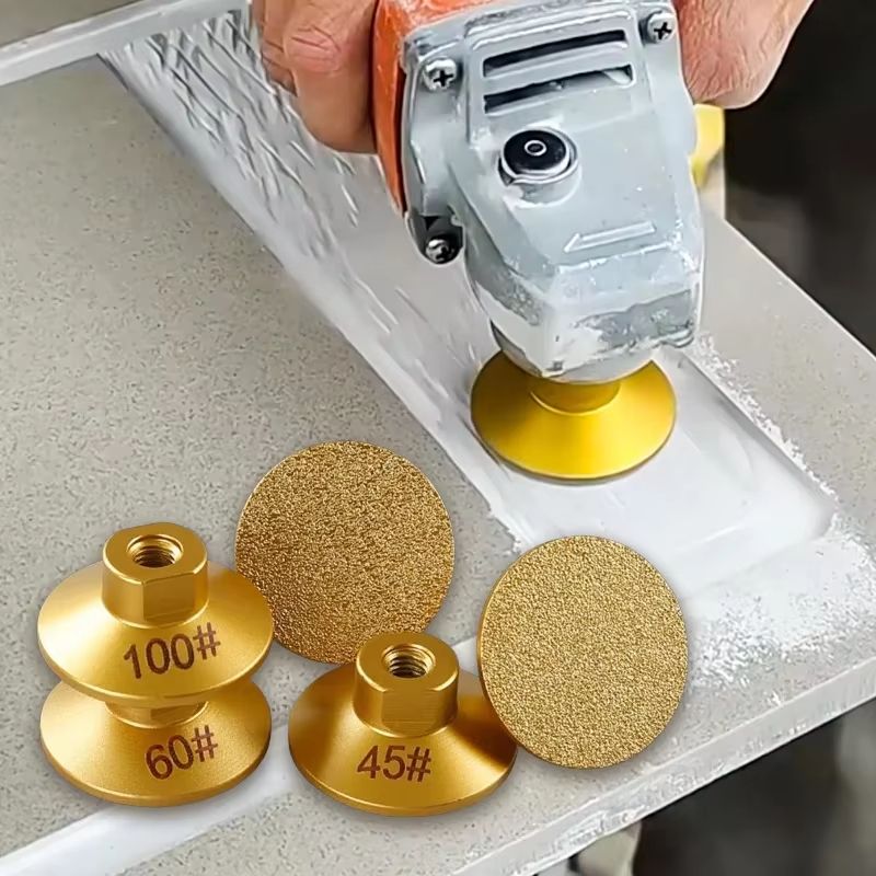 M10 Diamond Flat Grinding Head for Stone and Marble – Heavy-Duty Brazed Polishing Disc for Countertop Trimming & Finishi