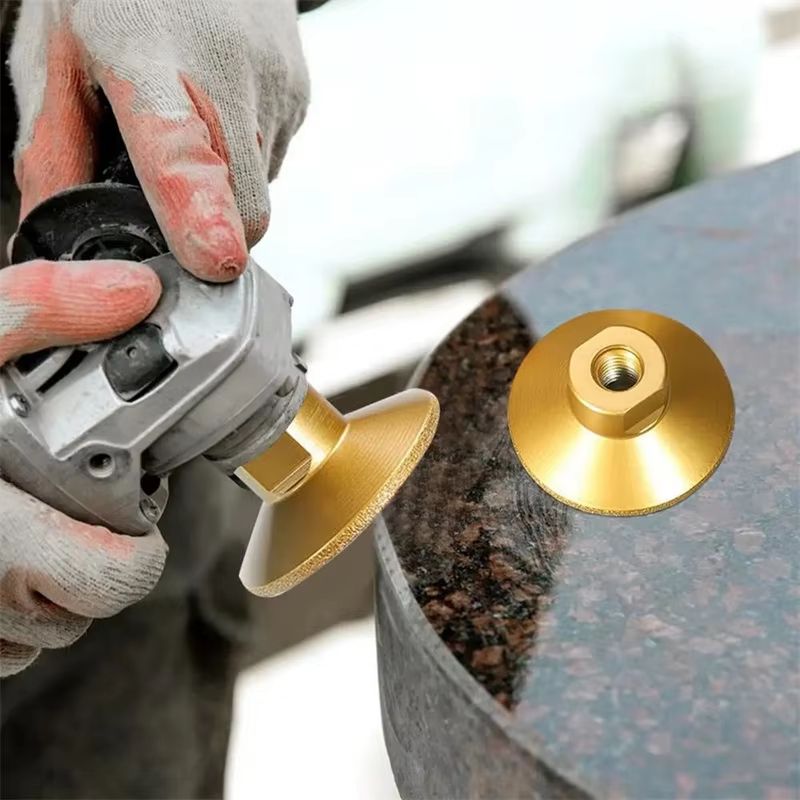 M10 Diamond Flat Grinding Head for Stone and Marble – Heavy-Duty Brazed Polishing Disc for Countertop Trimming & Finishi