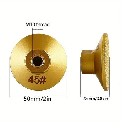 M10 Diamond Flat Grinding Head for Stone and Marble – Heavy-Duty Brazed Polishing Disc for Countertop Trimming & Finishi