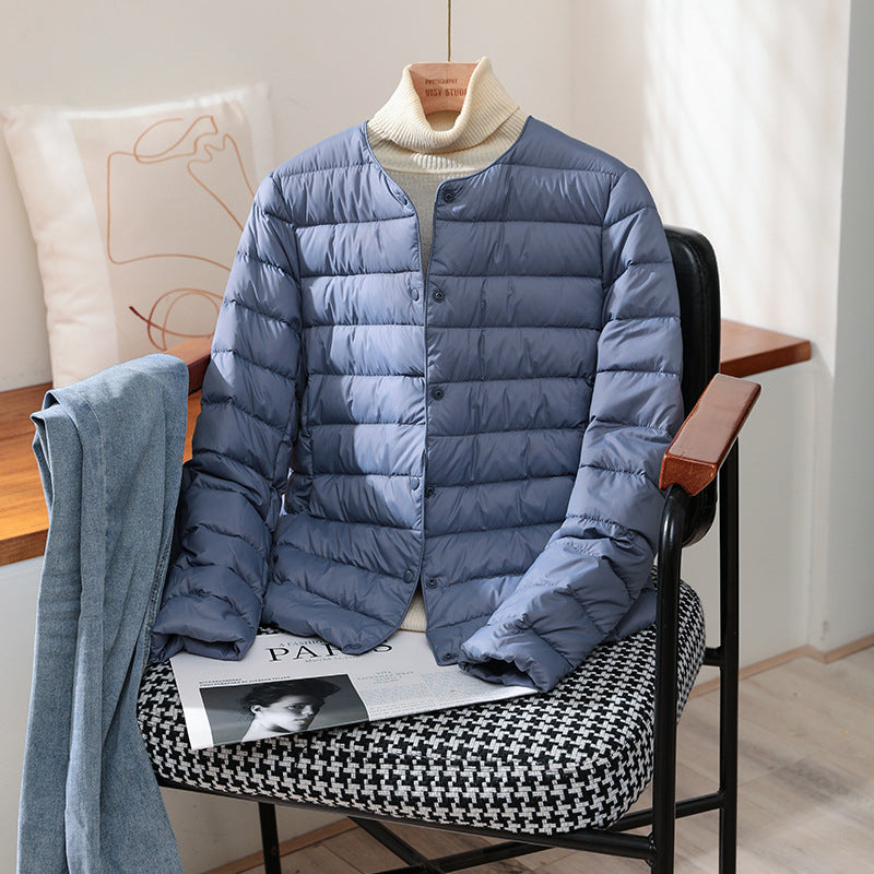 Ultra Lightweight Packable Puffer Coat, Women's Slim Jacket, Warm White Duck Down, Autumn Winter
